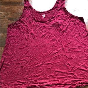 Ana burgundy and black tank tops